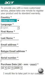 Acer neo Touch - เอเซอร์  neo Touch