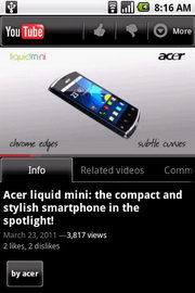 Acer Liquid mini E310 - เอเซอร์ E310