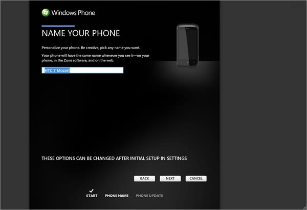 Zune - HTC 7 Mozart