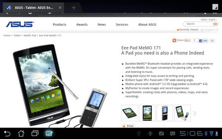 ASUS  Eee Pad Memo - อัสซุส