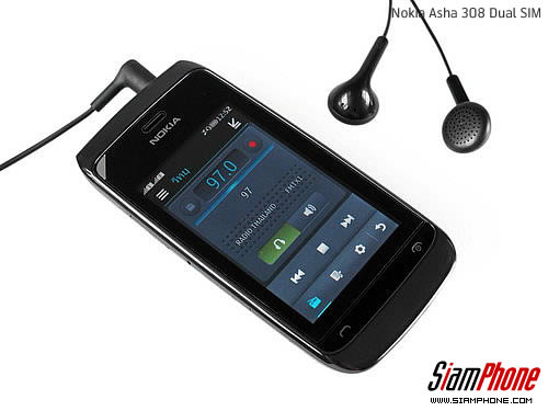 Nokia Asha 308 Dual SIM - โนเกีย Asha 308 สองซิม