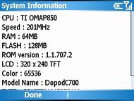 Dopod C720w - ดูพอด